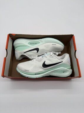 New Nike Structure 26 Wide Shoes Womens Size 8.5 White Green Running HQ2589 100